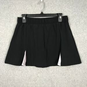 Sincerely Jules Tennis Skirt Skort Medium Black Flare Pockets Prep Golf Active